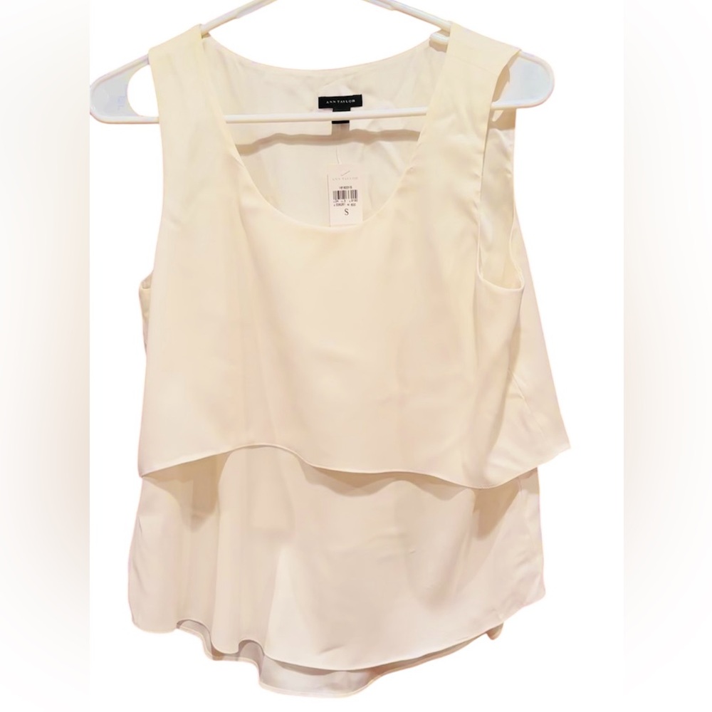 NWT Ann Taylor Layered Sleeveless Top